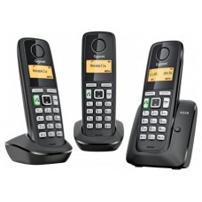 TELEFONO FIJO GIGASET A220 TRIO INALAMBRICO NEGRO